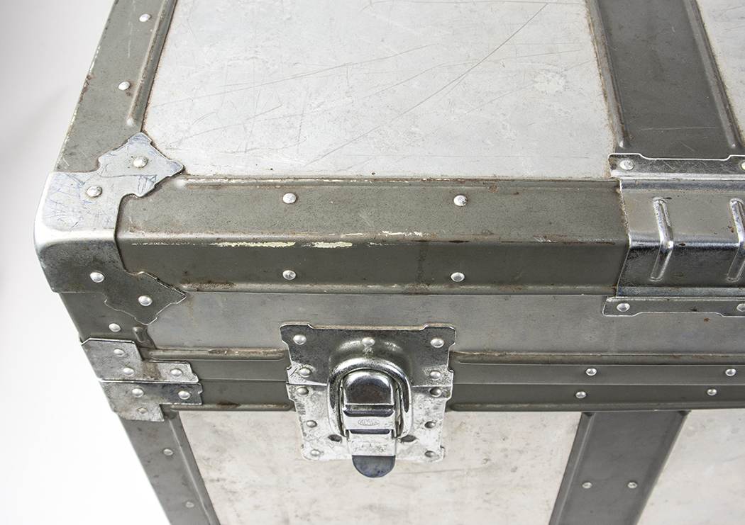 Vintage Japanese Kowa Aluminum Steamer Trunk