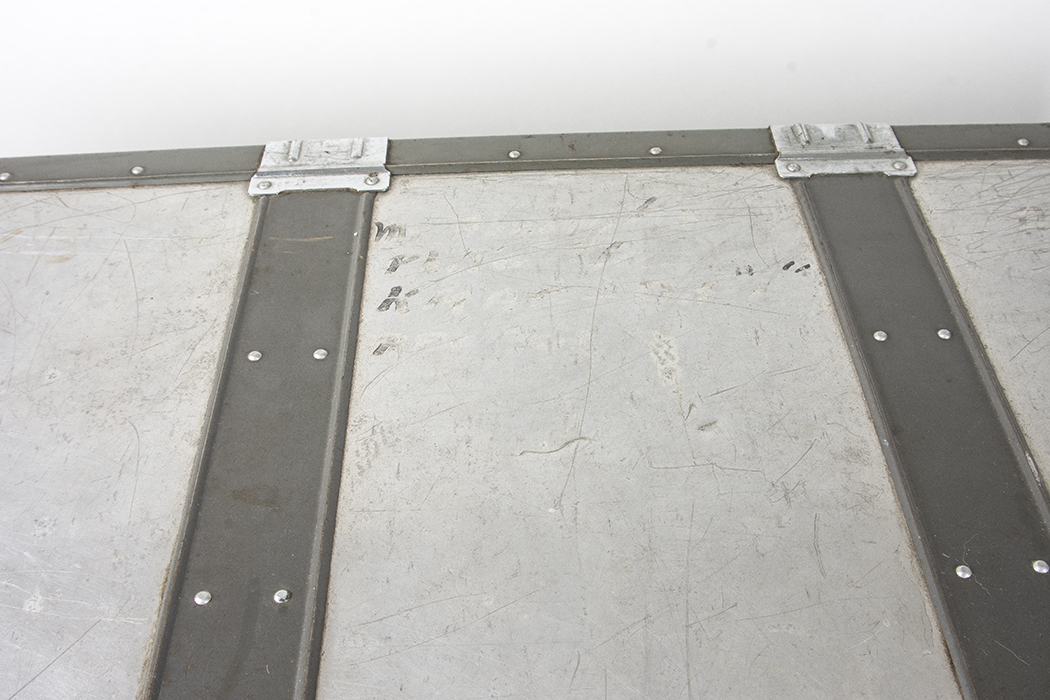 Vintage Japanese Kowa Aluminum Steamer Trunk