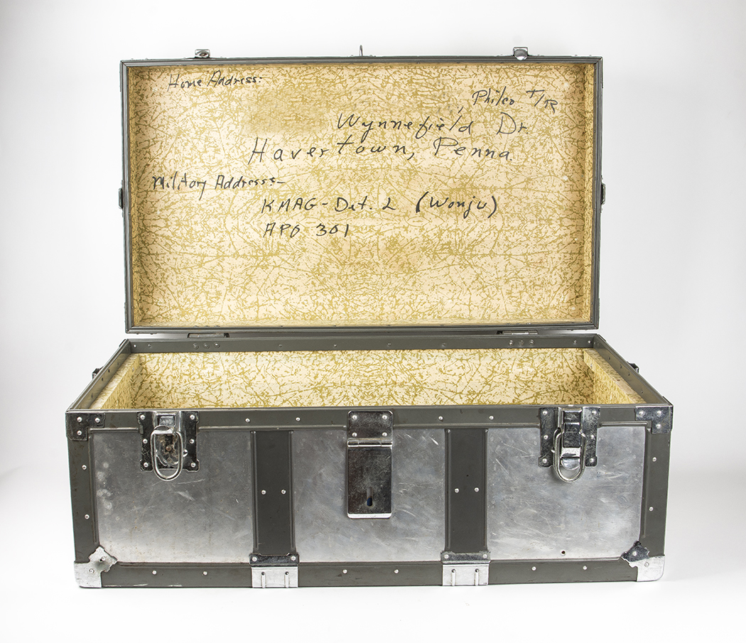 Vintage Japanese Kowa Aluminum Steamer Trunk