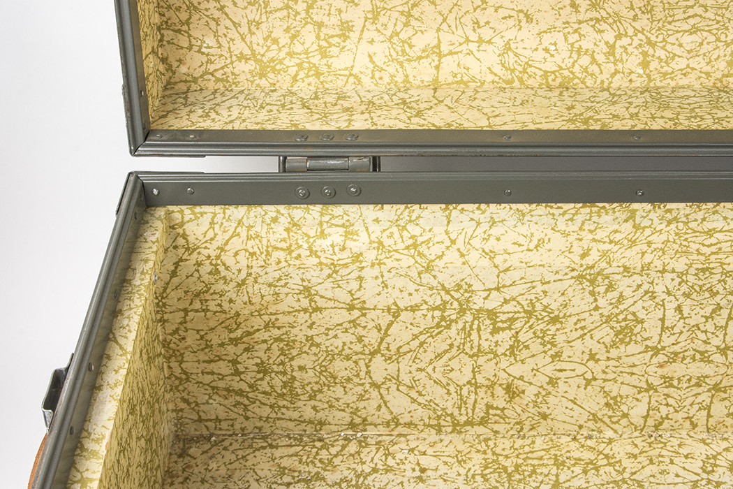 Vintage Japanese Kowa Aluminum Steamer Trunk