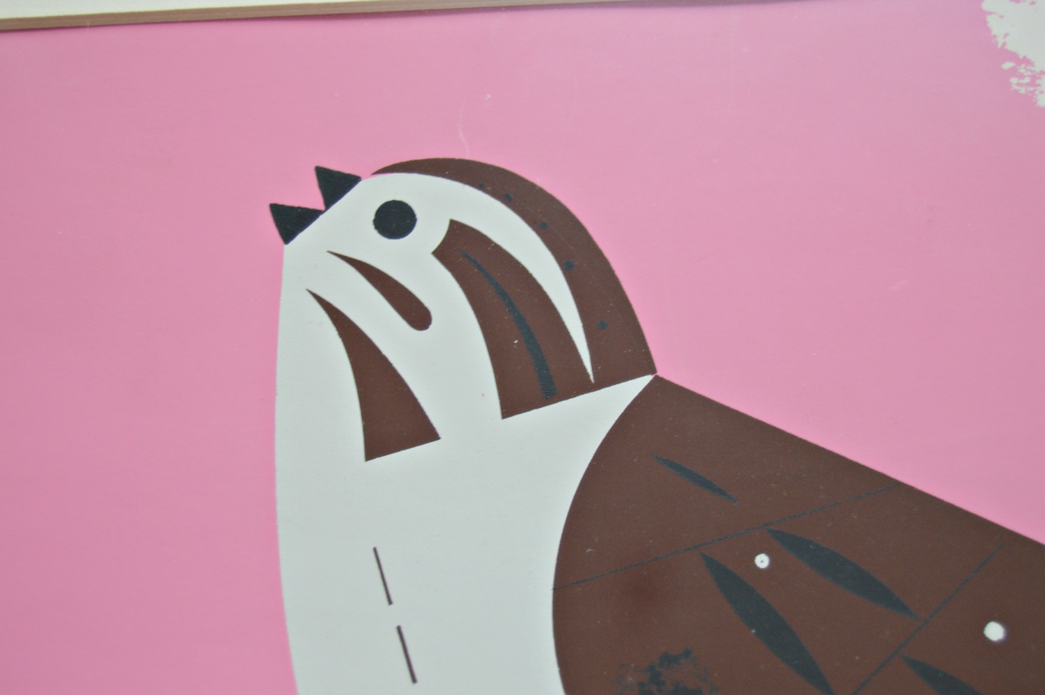 Charley Harper Signed Ford Times Serigraph "Song Sparrow"