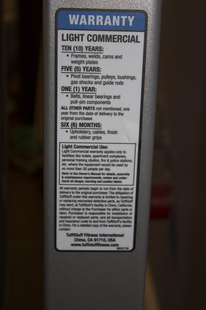 Tuff Stuff Model CXT-200 Corner Trainer Including Smith Press