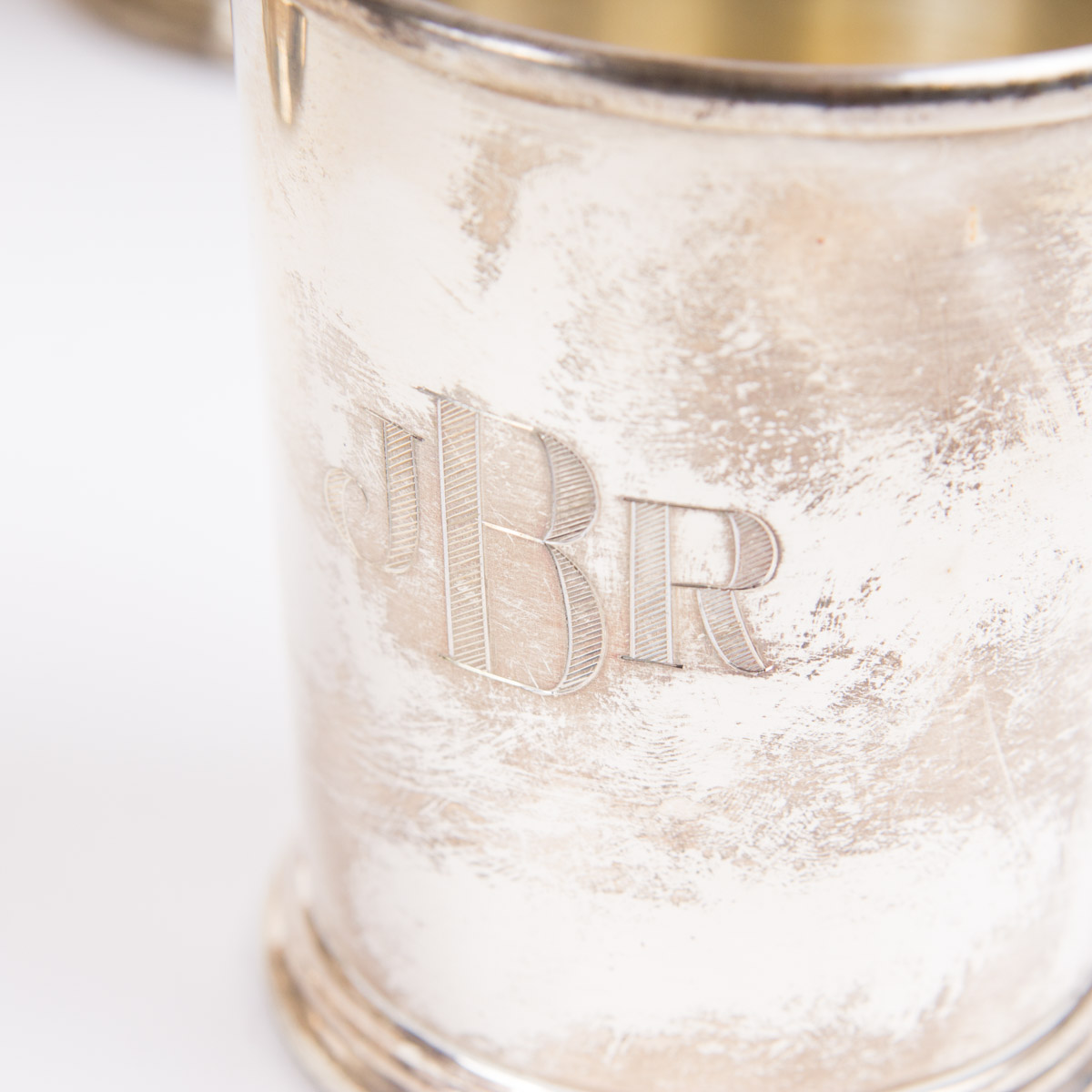 The Frank Herschede Co. Monogrammed Sterling Silver Julep Cup Set