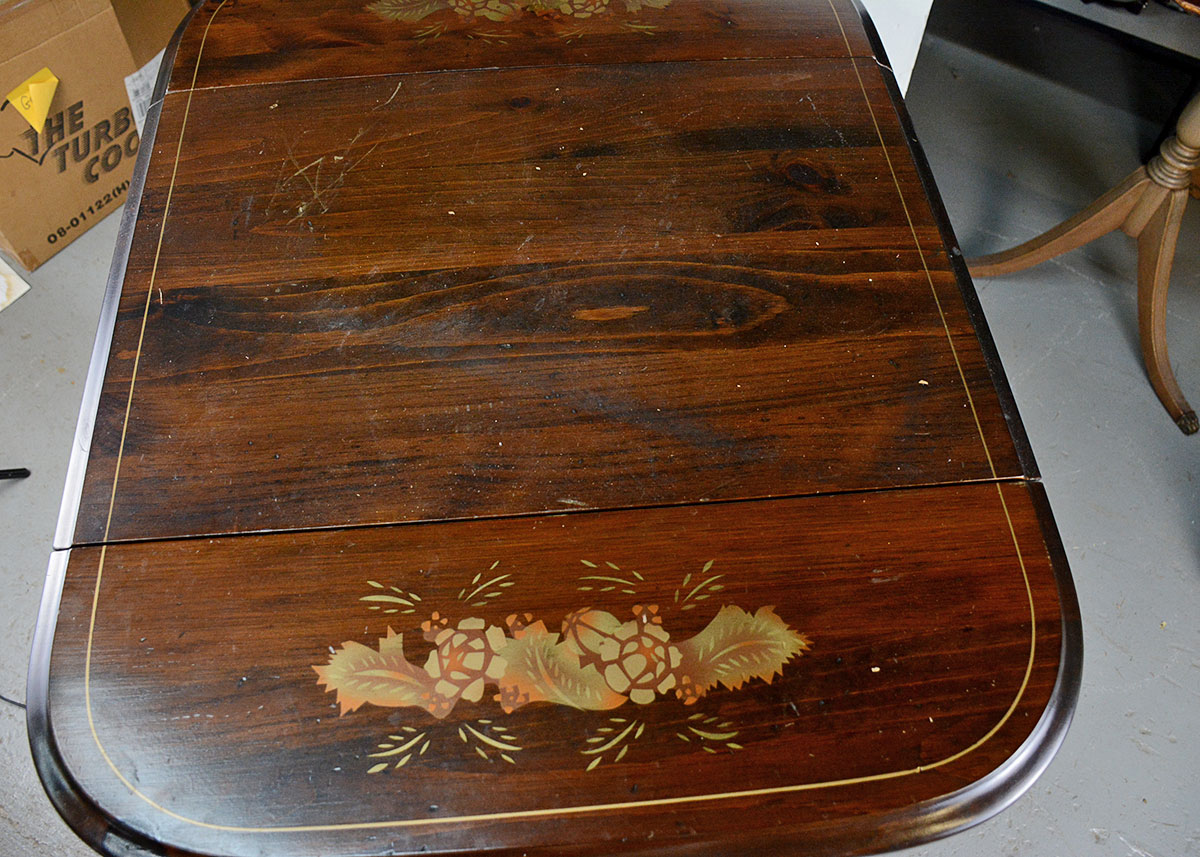 Antique Walter of Wabash Drop-Leaf Tea Cart