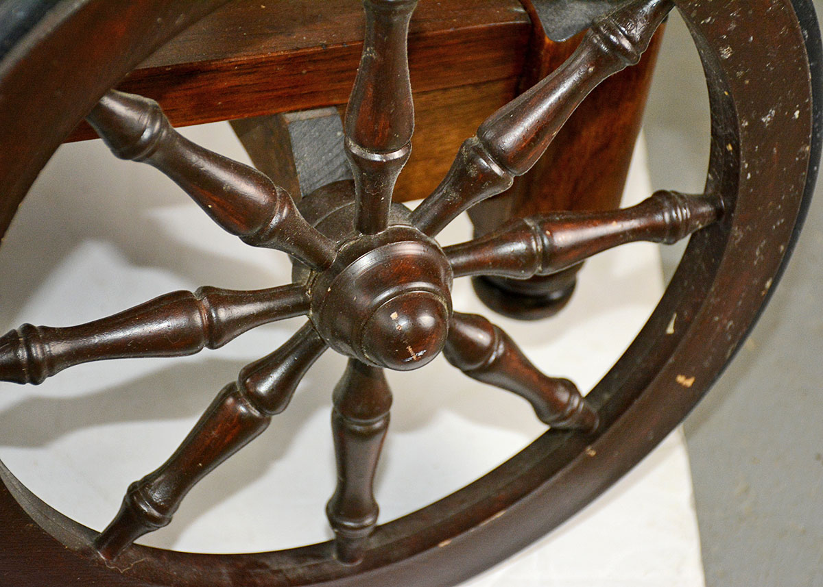 Antique Walter of Wabash Drop-Leaf Tea Cart