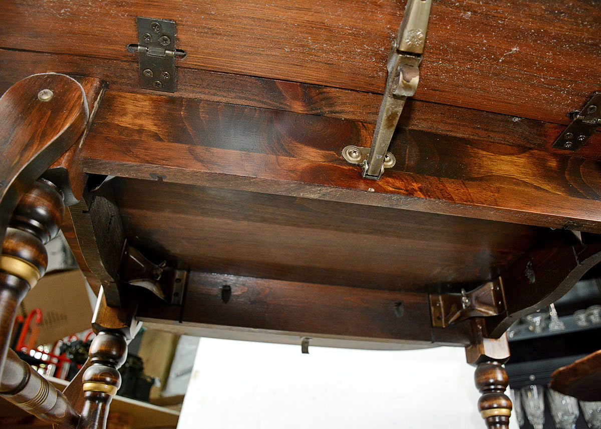 Antique Walter of Wabash Drop-Leaf Tea Cart