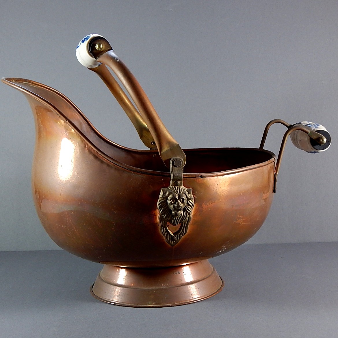 Antique Copper Coal Scuttle