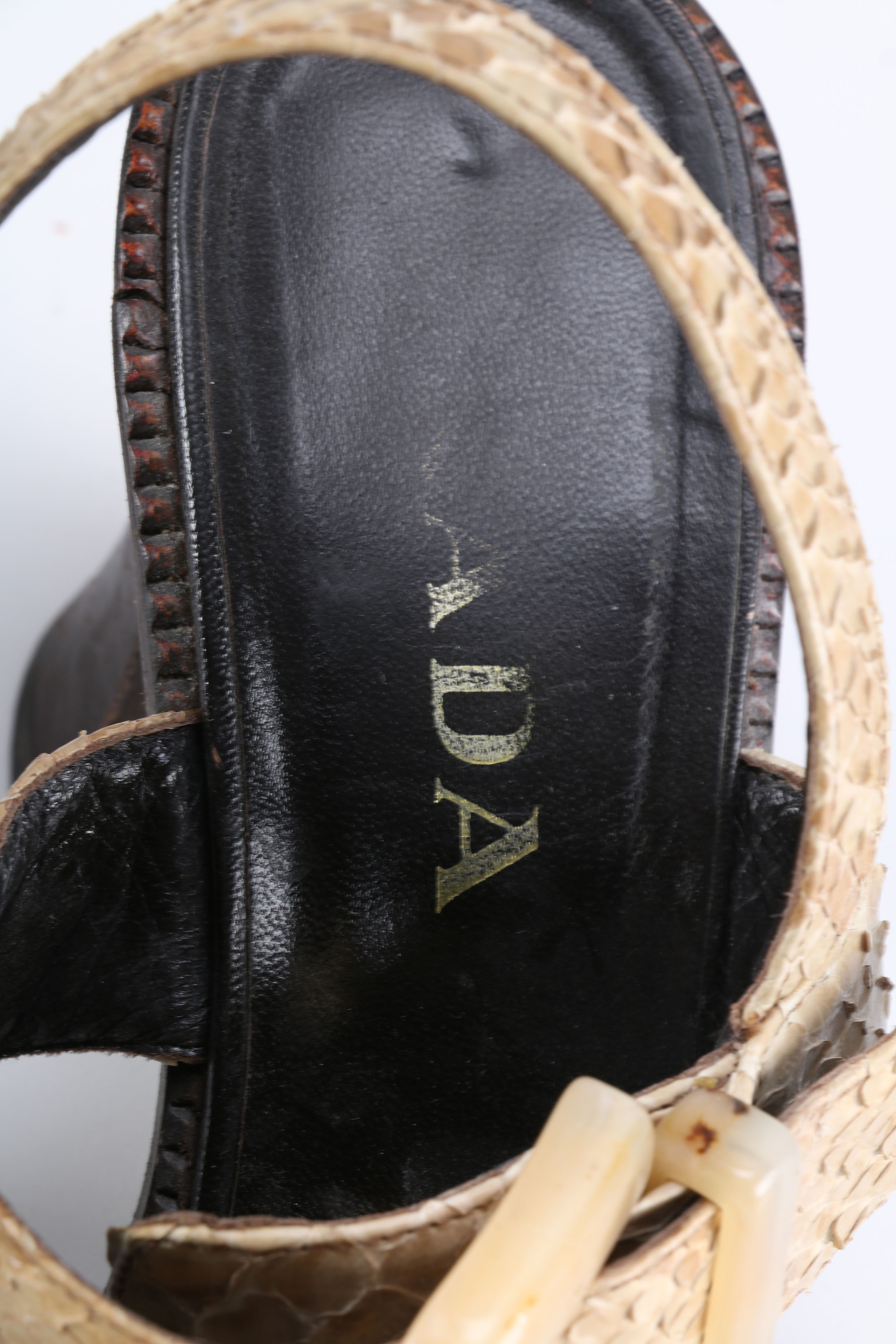 Leather Prada Sandals