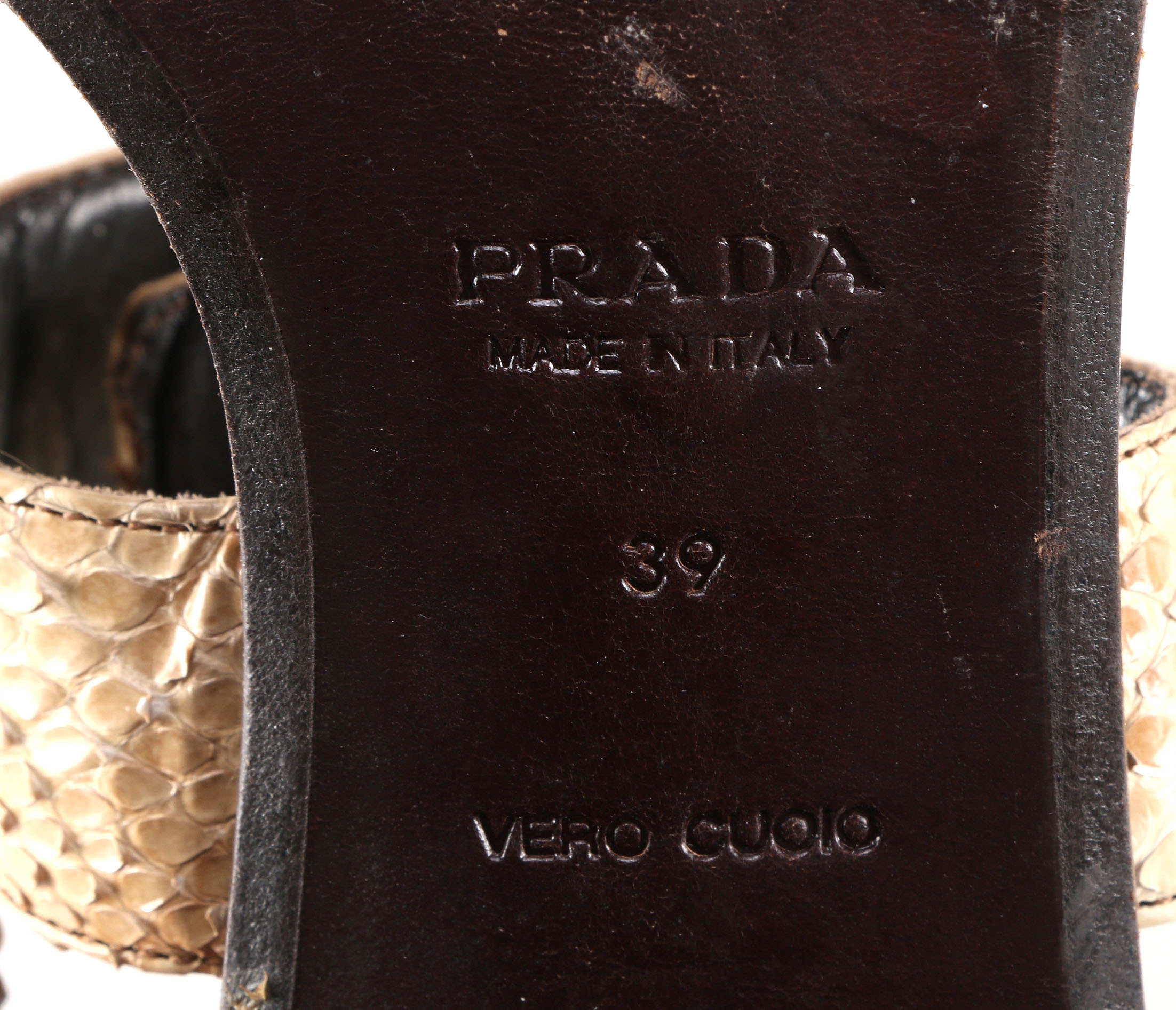 Leather Prada Sandals