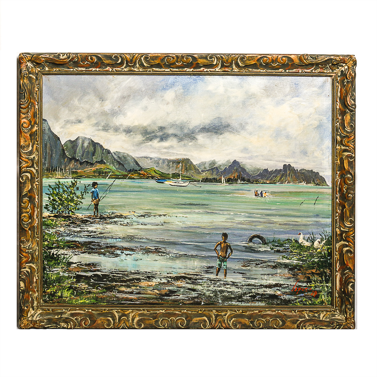 Jean Lopes Original Oil Landscape