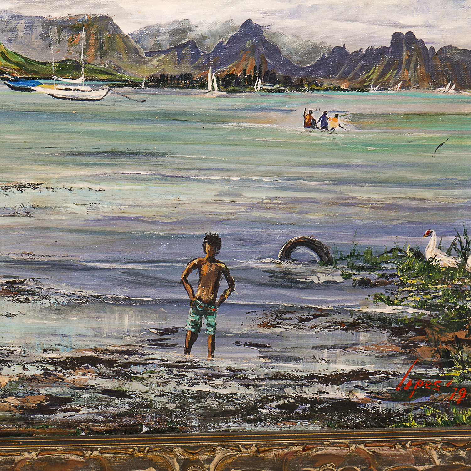 Jean Lopes Original Oil Landscape