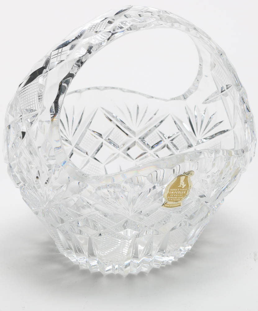 Vintage Crystal and Cut Glass Basket Candy Dishes