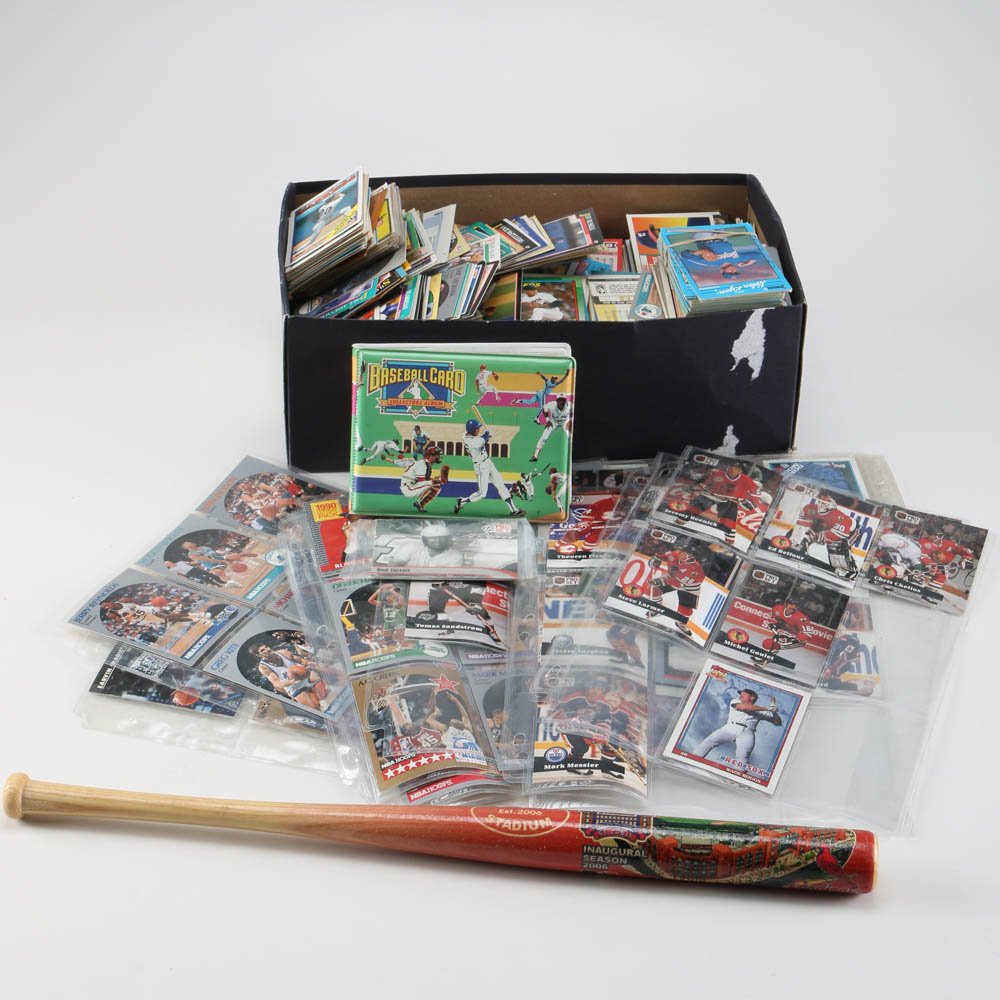 Sports Players Cards with Small Bat