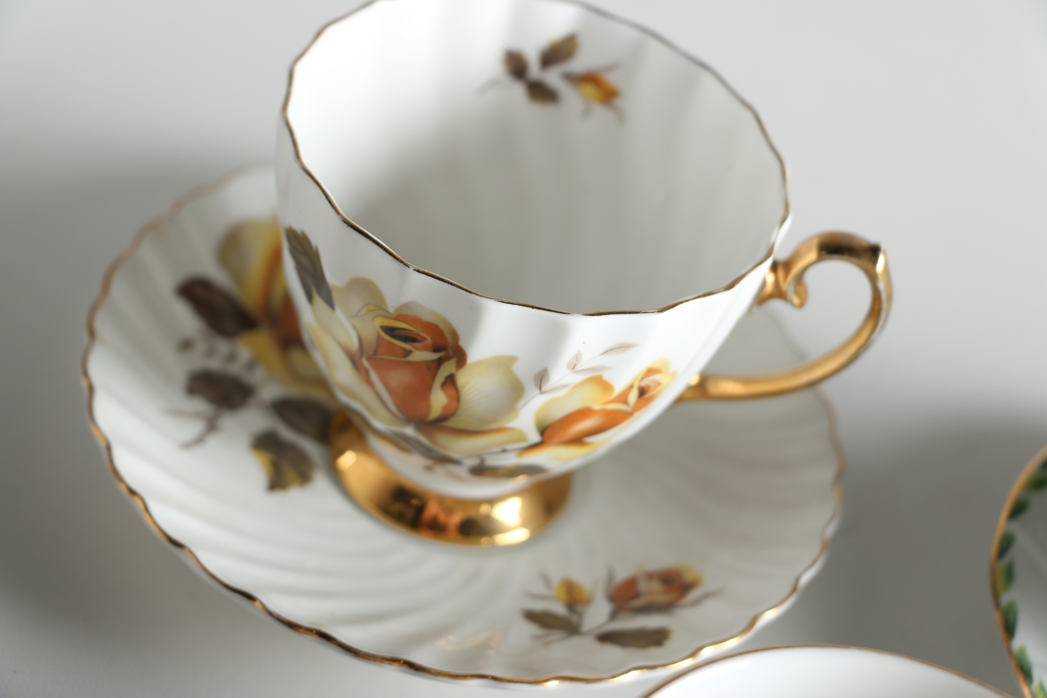 Assorted China and Porcelain Teacups and Saucers