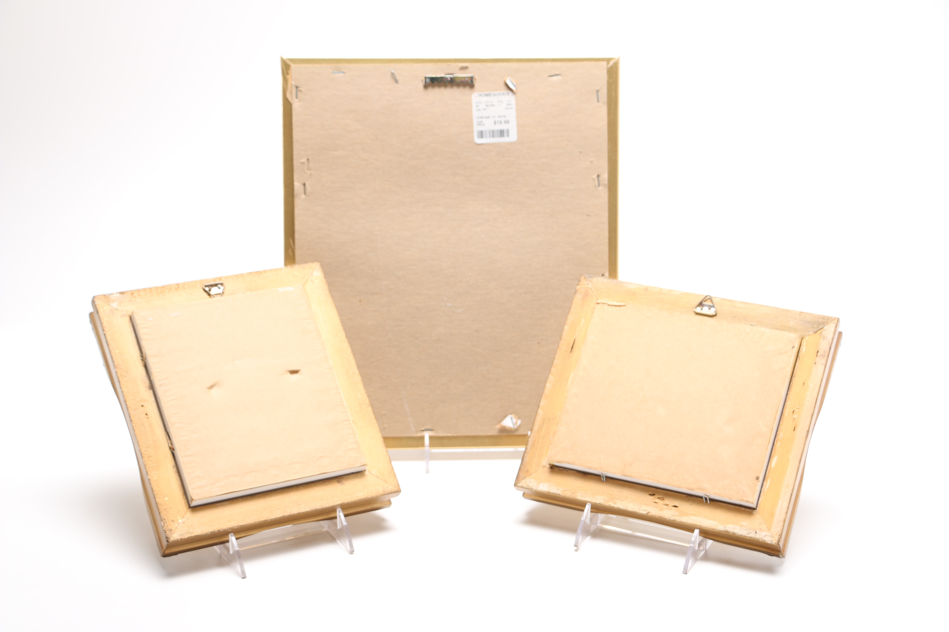 Two Original Landscape Paintings and a Van Gogh Reproduction