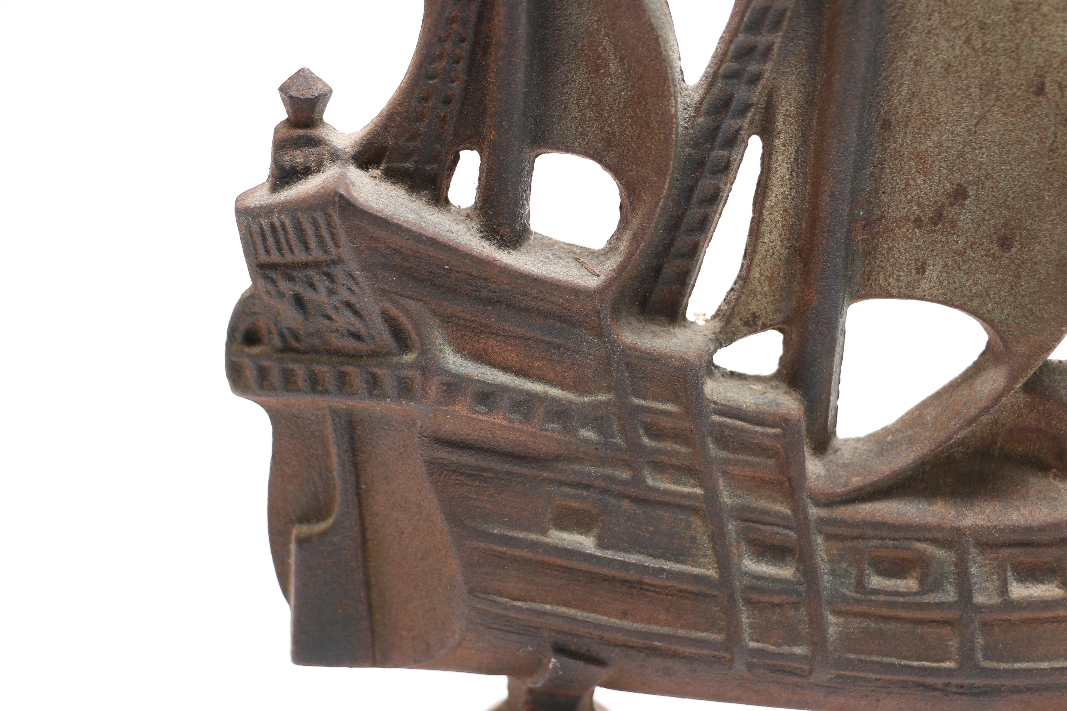 Metal Flagship Door Stop