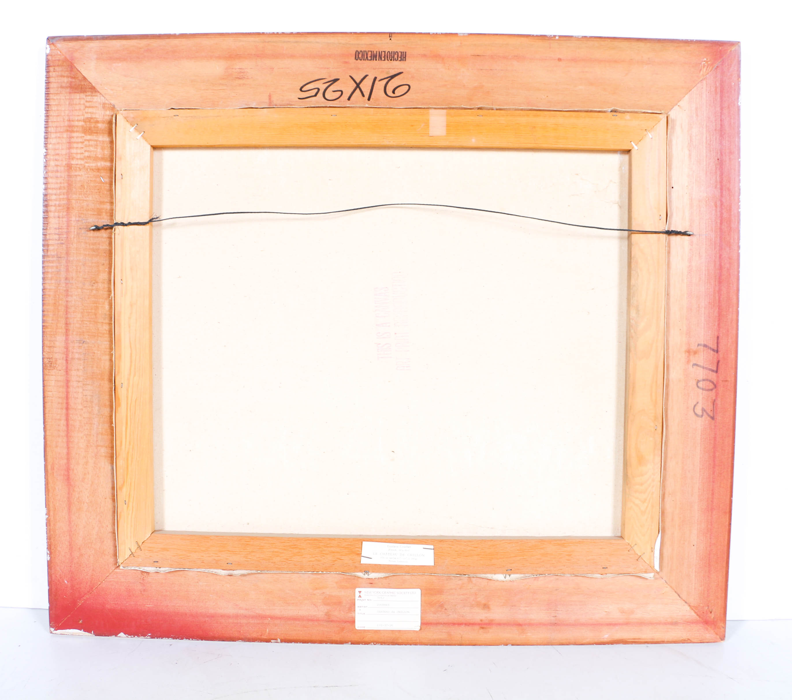 Giclée on Canvas After Gustav Courbet "Le Chateau de Chillon"