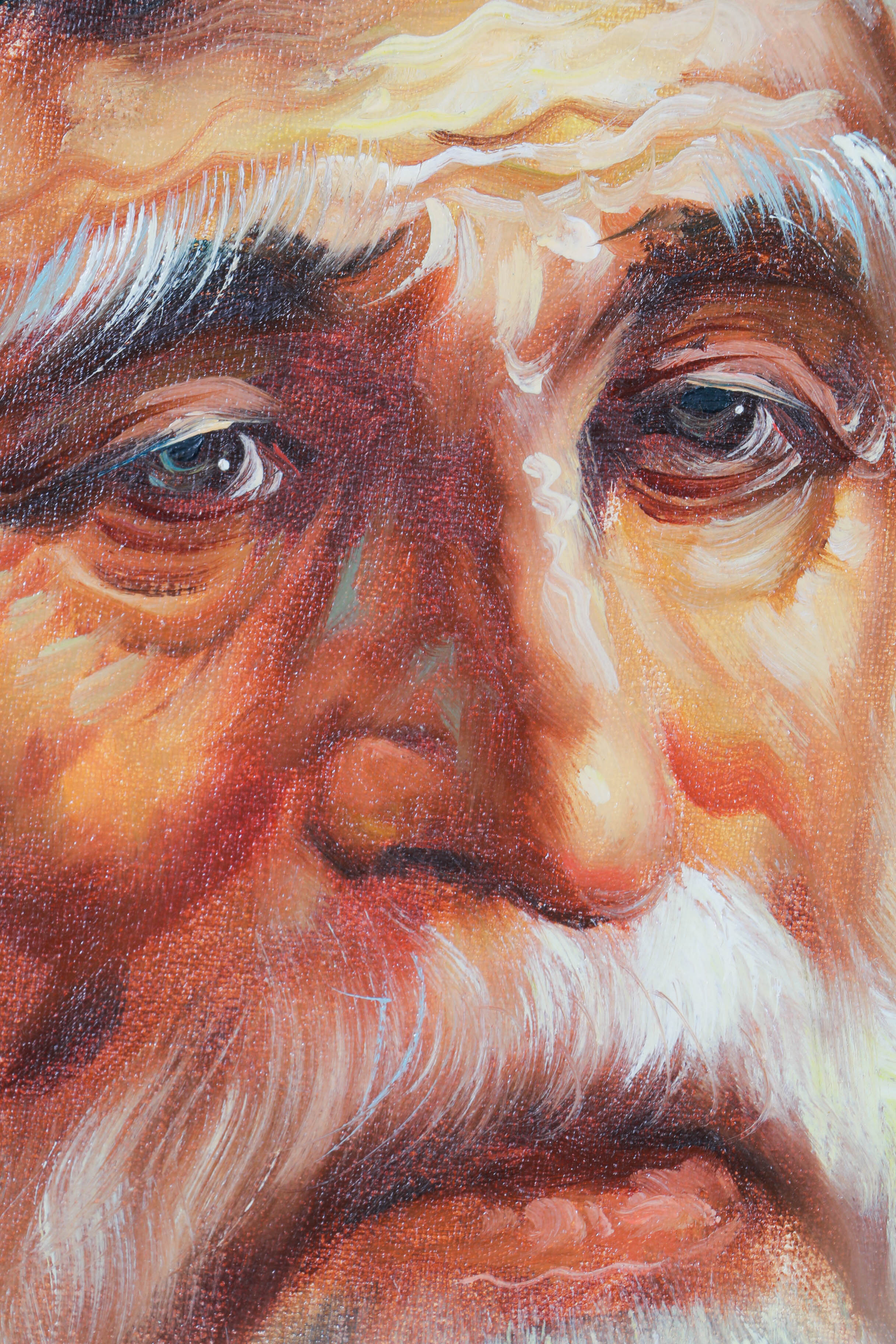 W. Dawson Signed Oil Portrait Painting