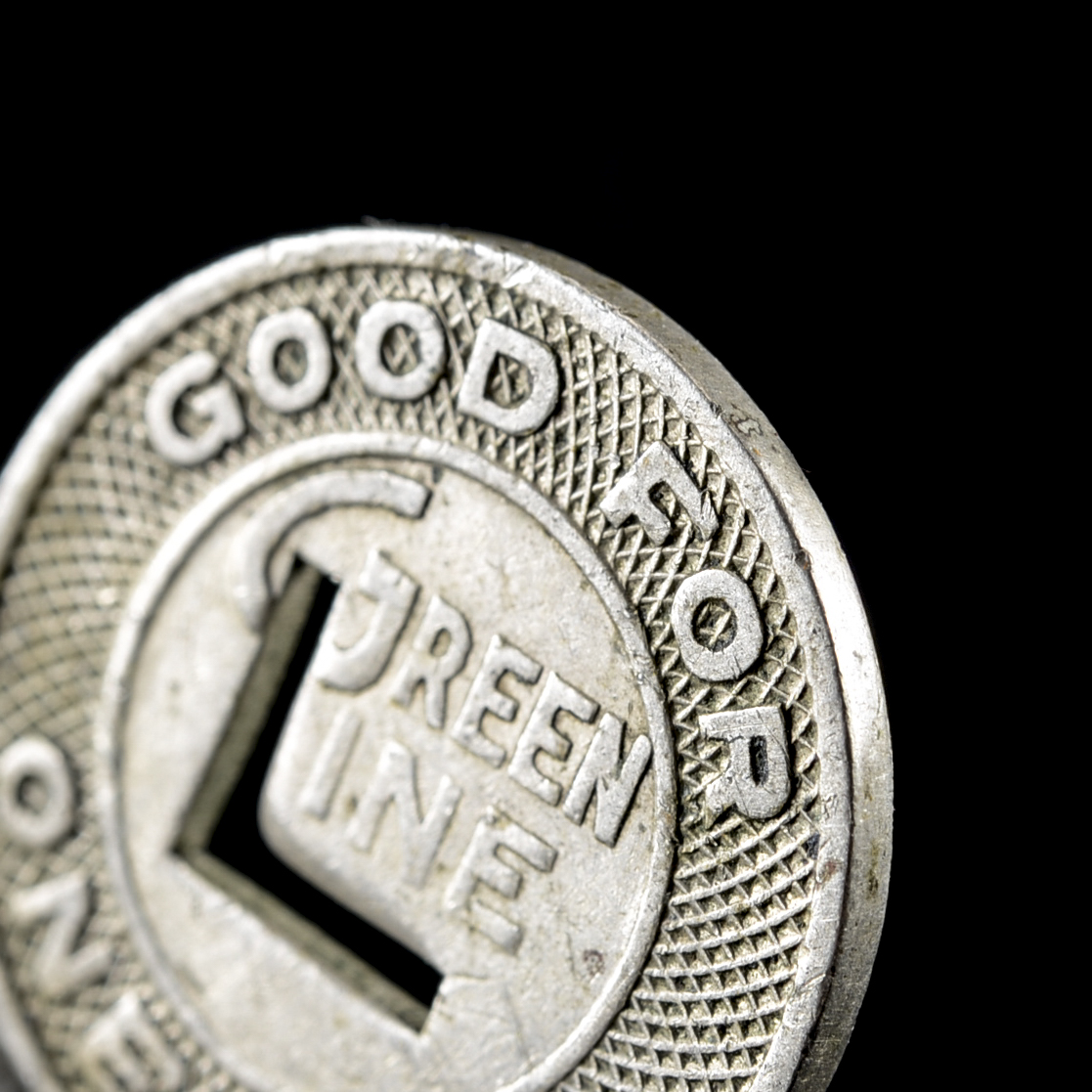 Vintage Green Line Transit Token