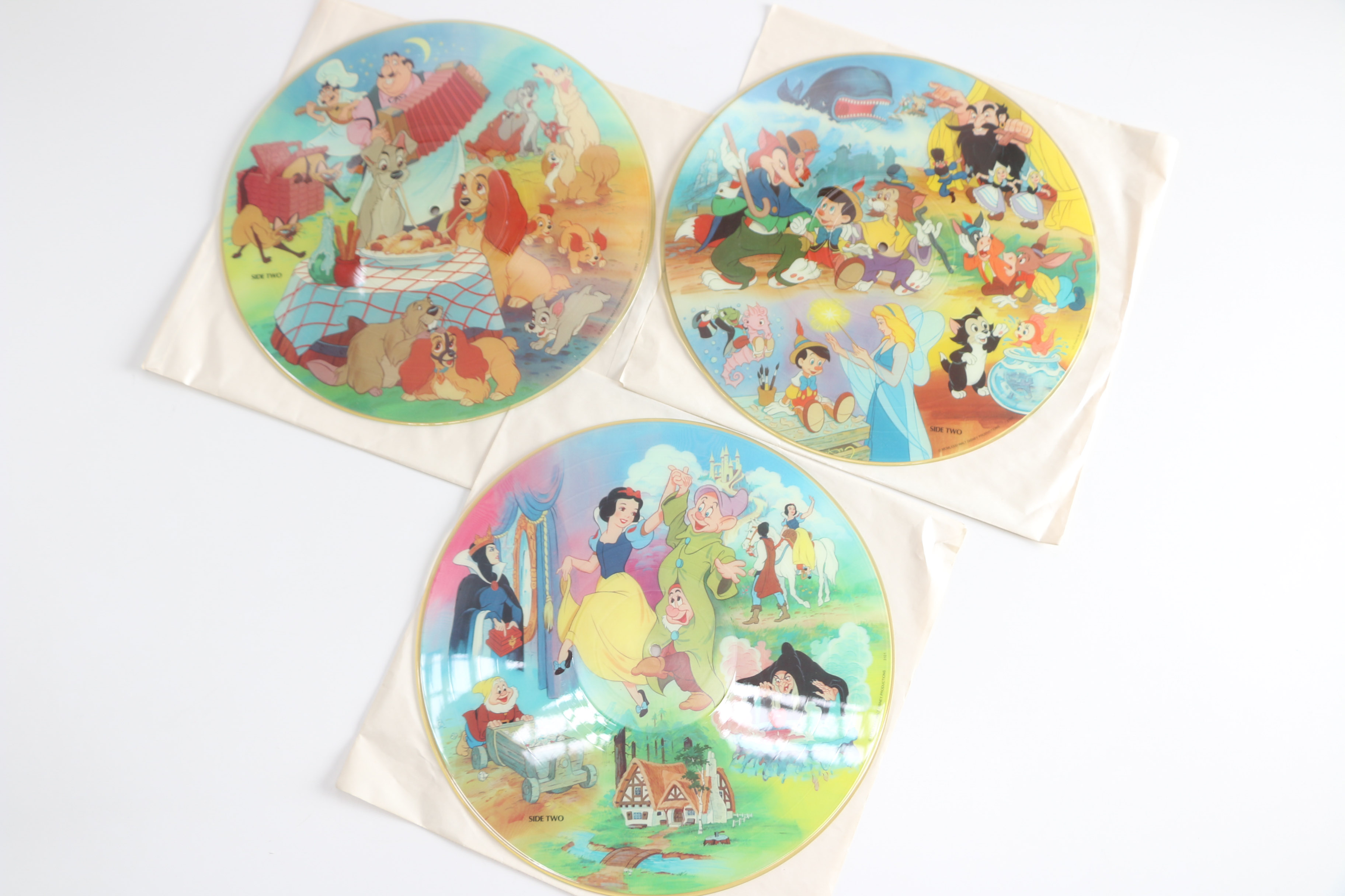 Vintage Walt Disney Picture Disc Records Box Set