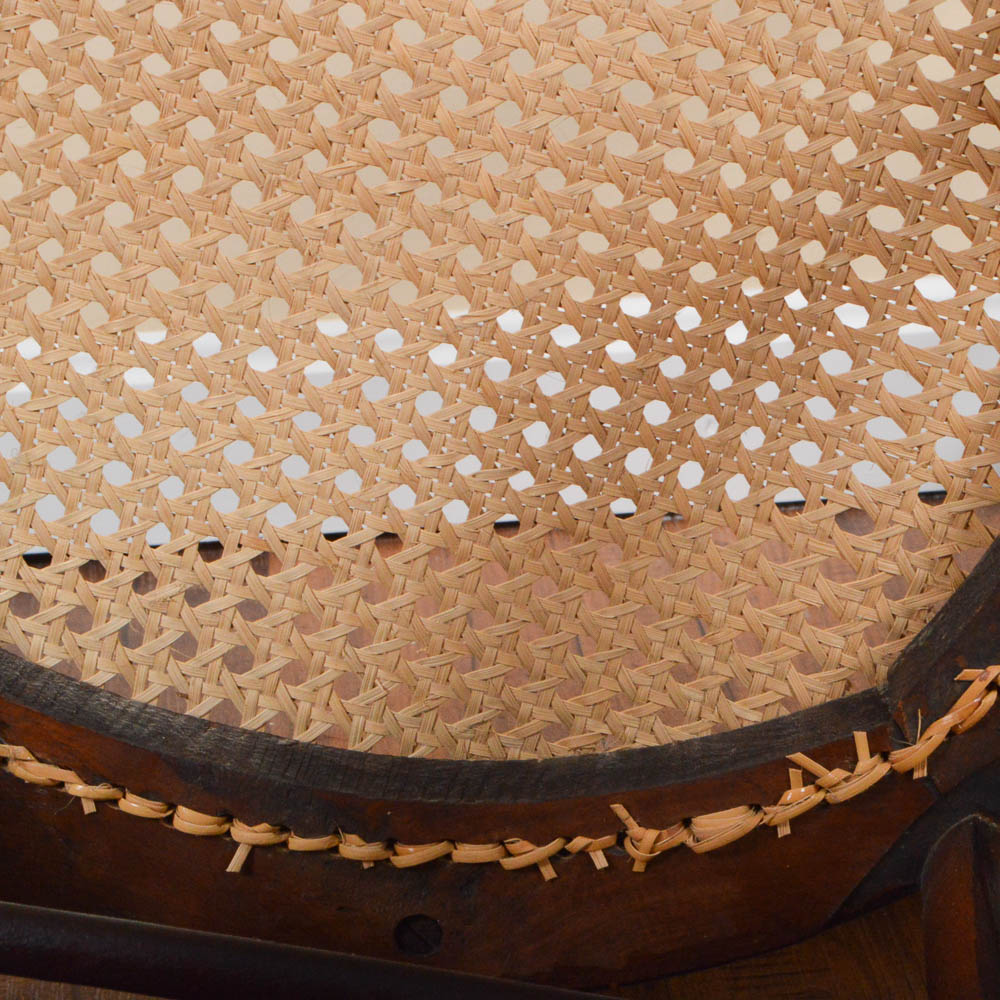 Round Cane Seat Chair