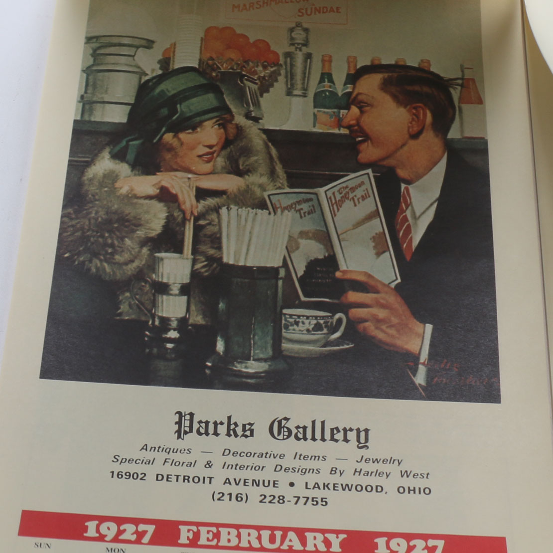 Illustrated Calendars Dated 1927 and the 1970s