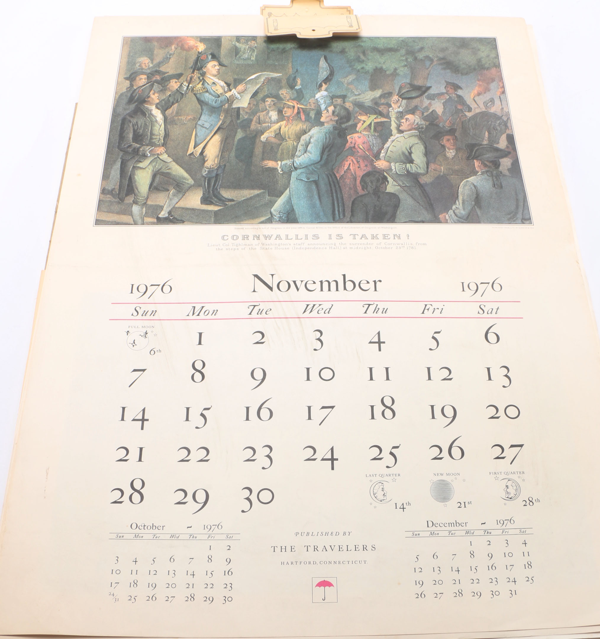 Illustrated Calendars Dated 1927 and the 1970s