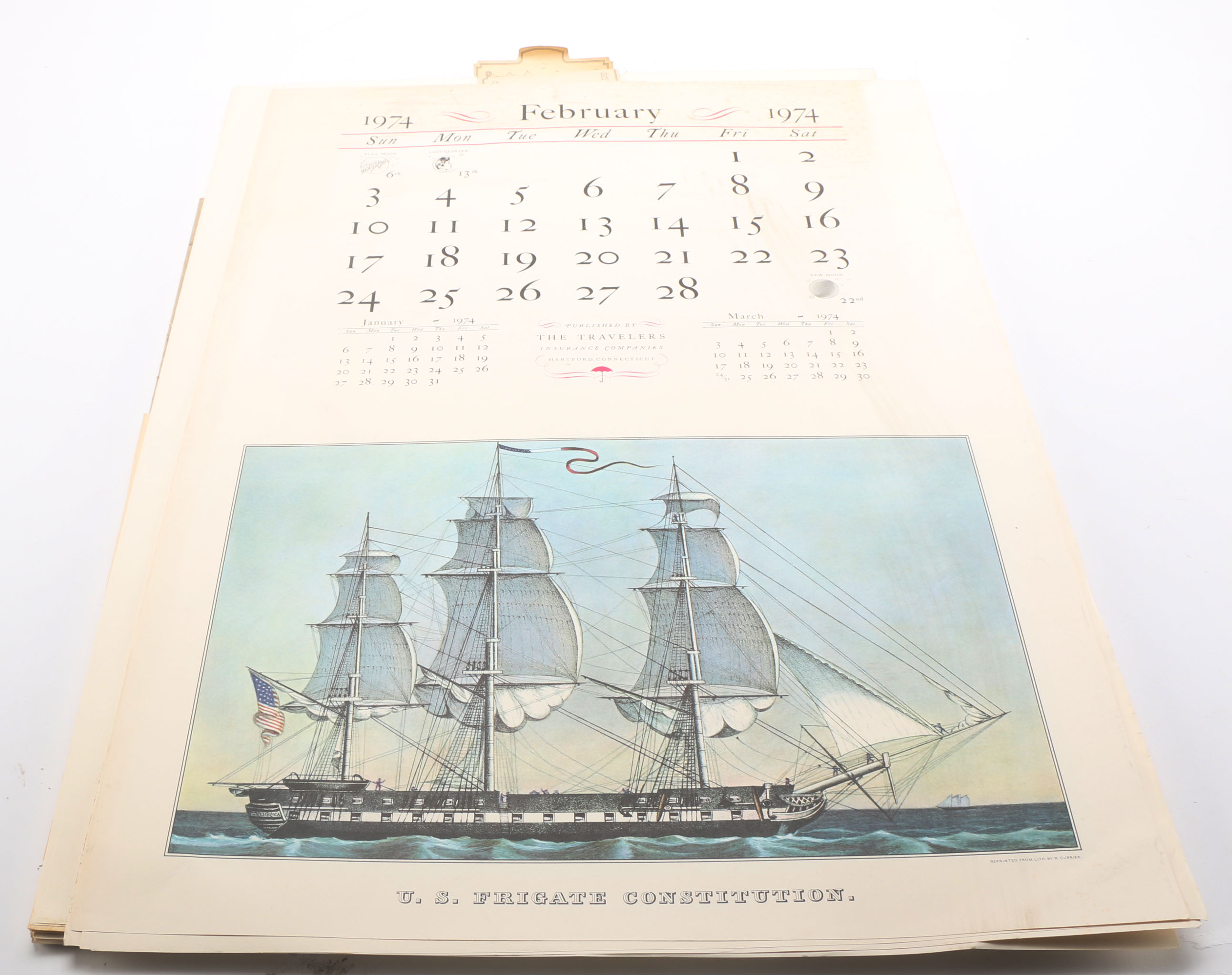 Illustrated Calendars Dated 1927 and the 1970s