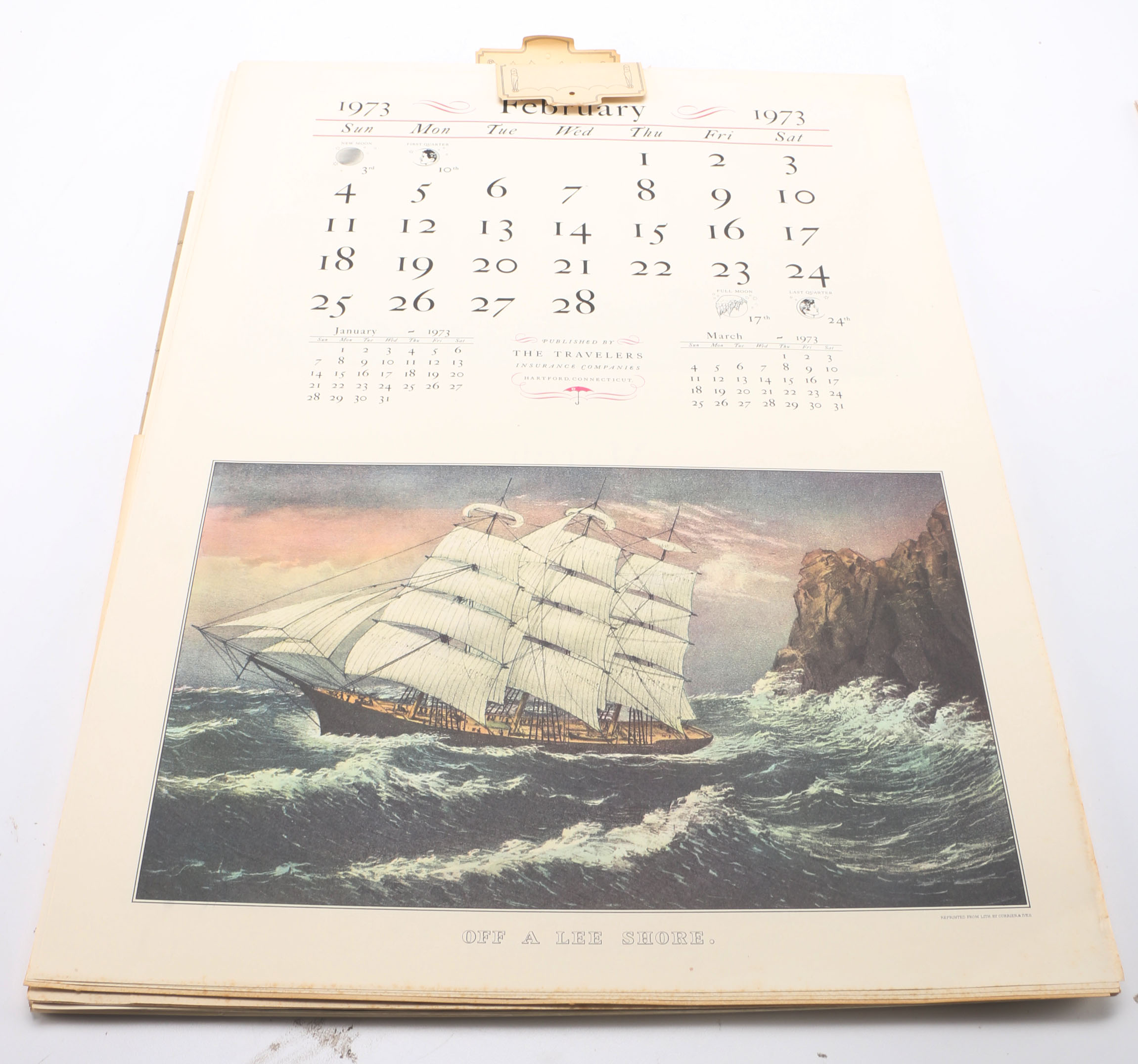 Illustrated Calendars Dated 1927 and the 1970s