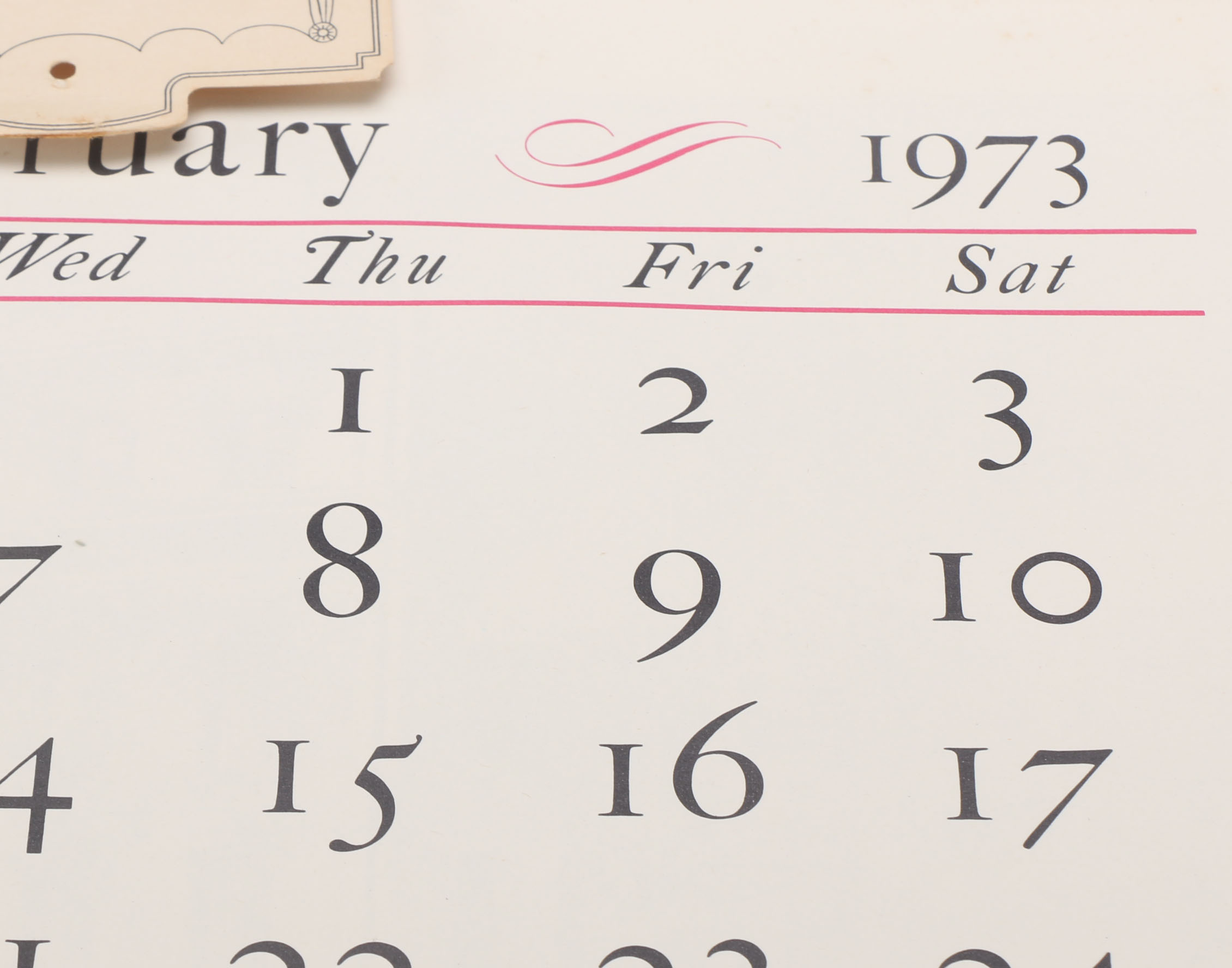 Illustrated Calendars Dated 1927 and the 1970s