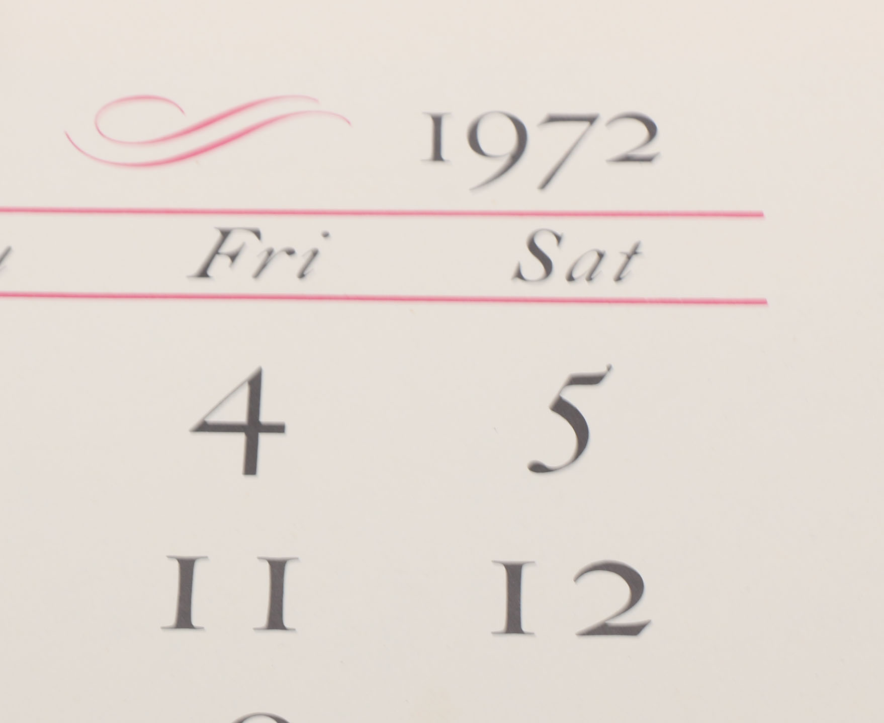 Illustrated Calendars Dated 1927 and the 1970s