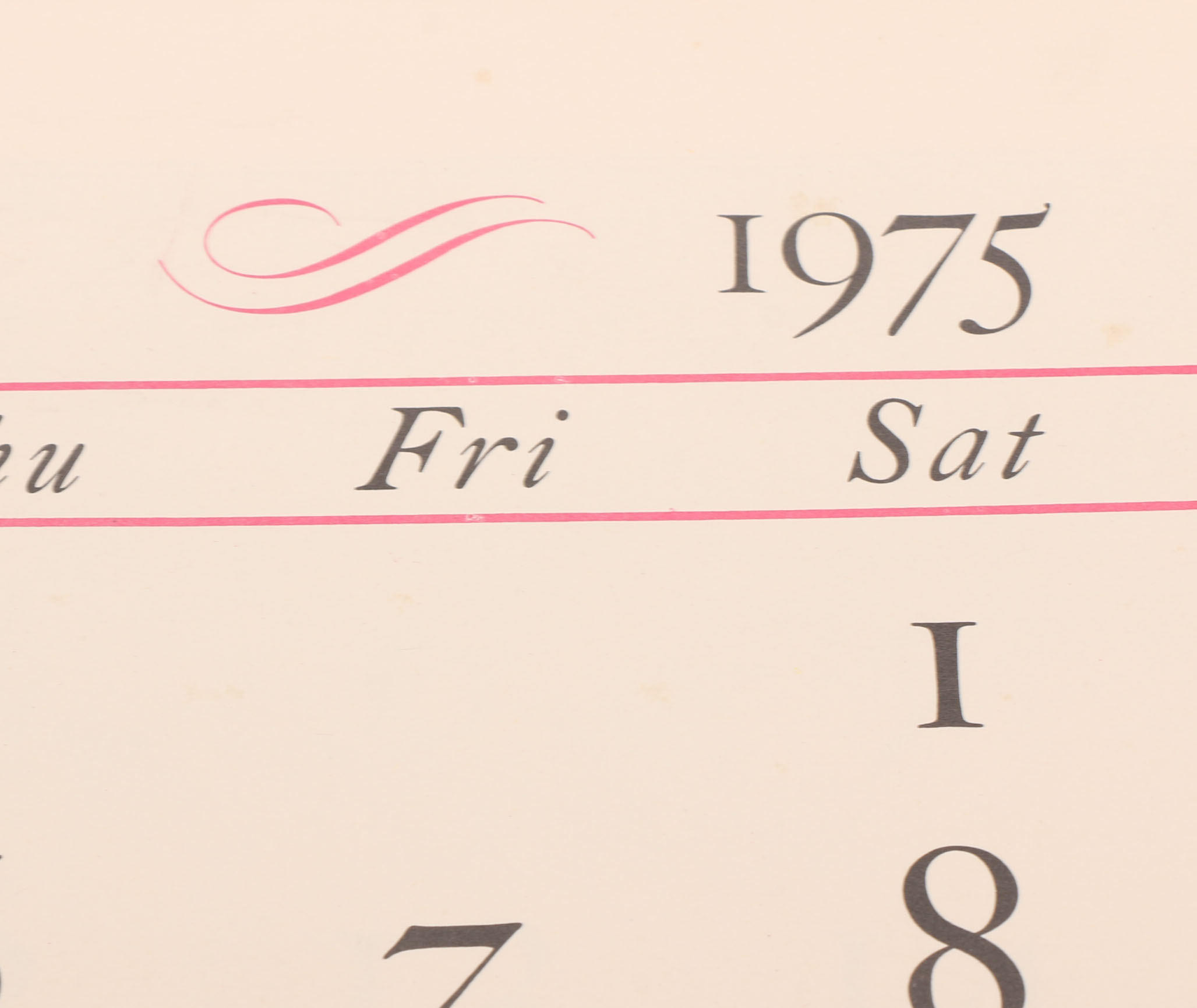 Illustrated Calendars Dated 1927 and the 1970s