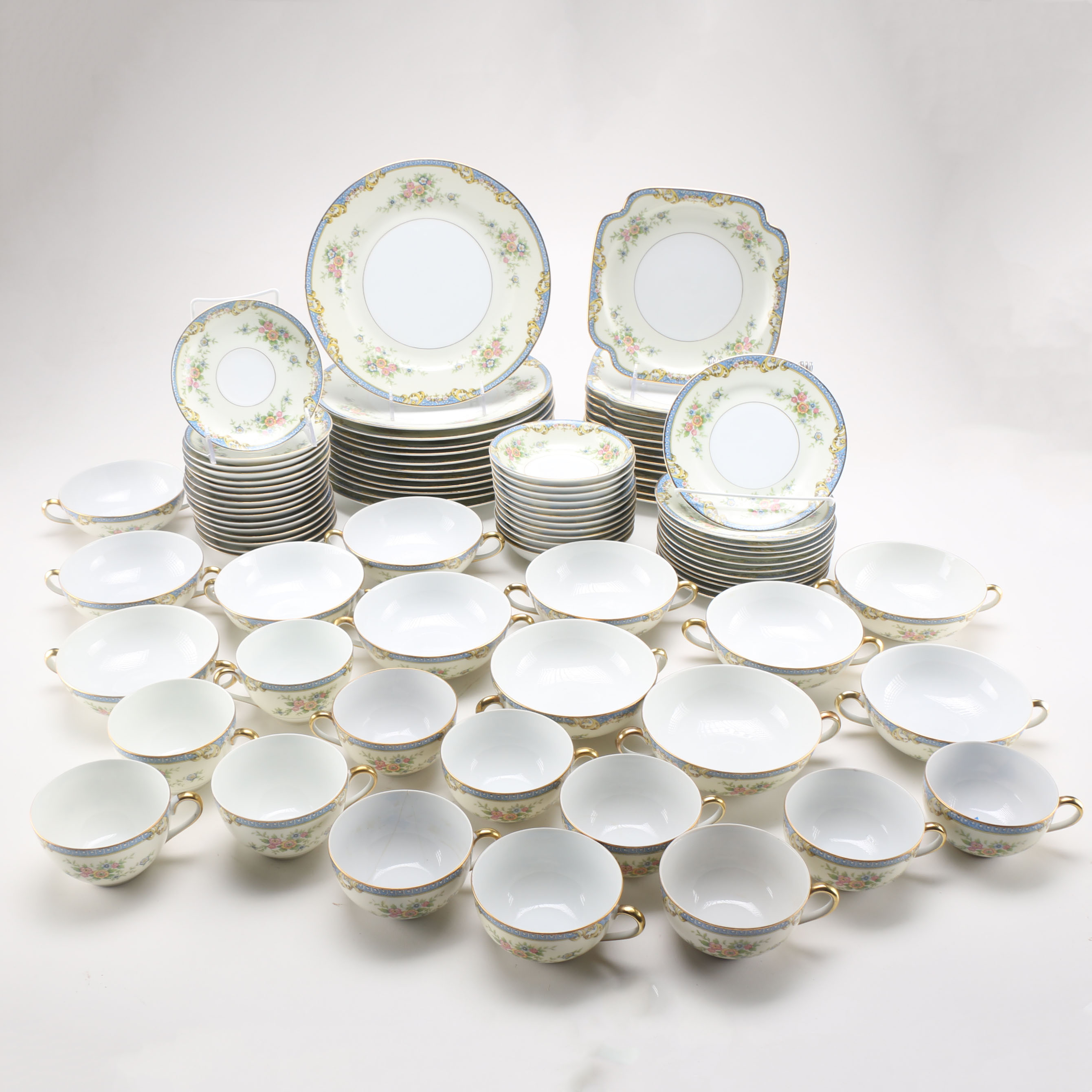 Large Noritake "Casino" China Set