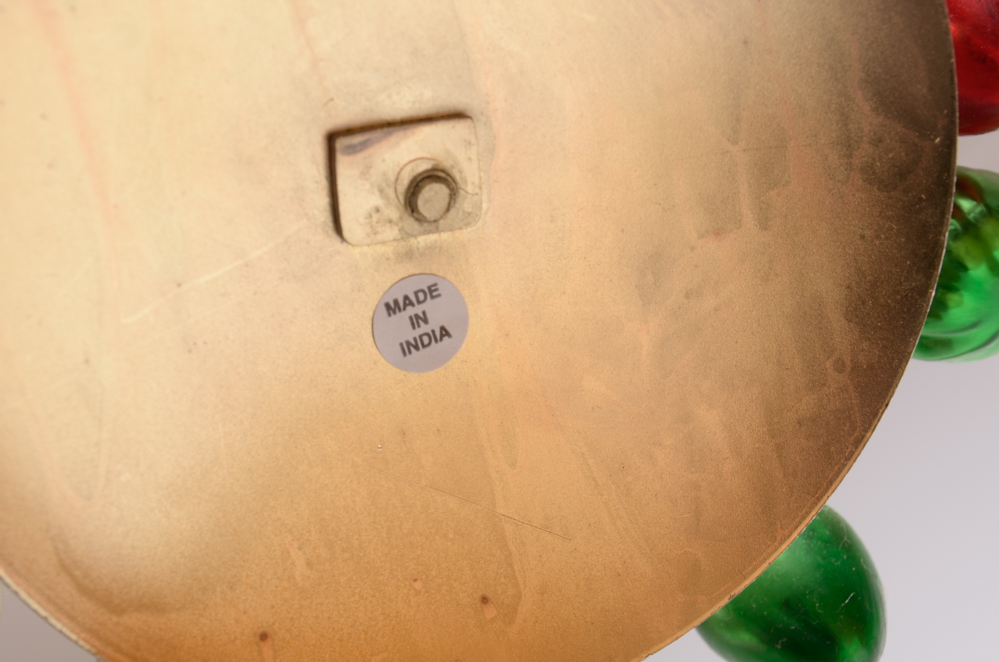 Brass Christmas Tree Ornament Display