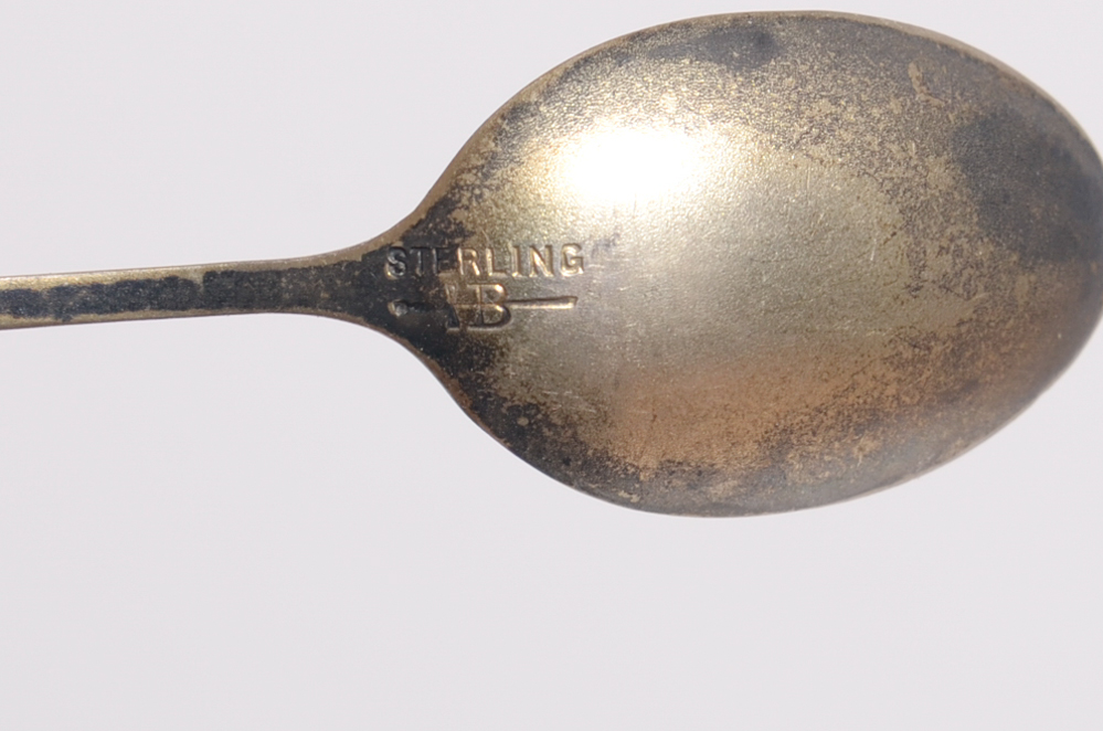 Three Antique Sterling Silver Demitasse Spoons