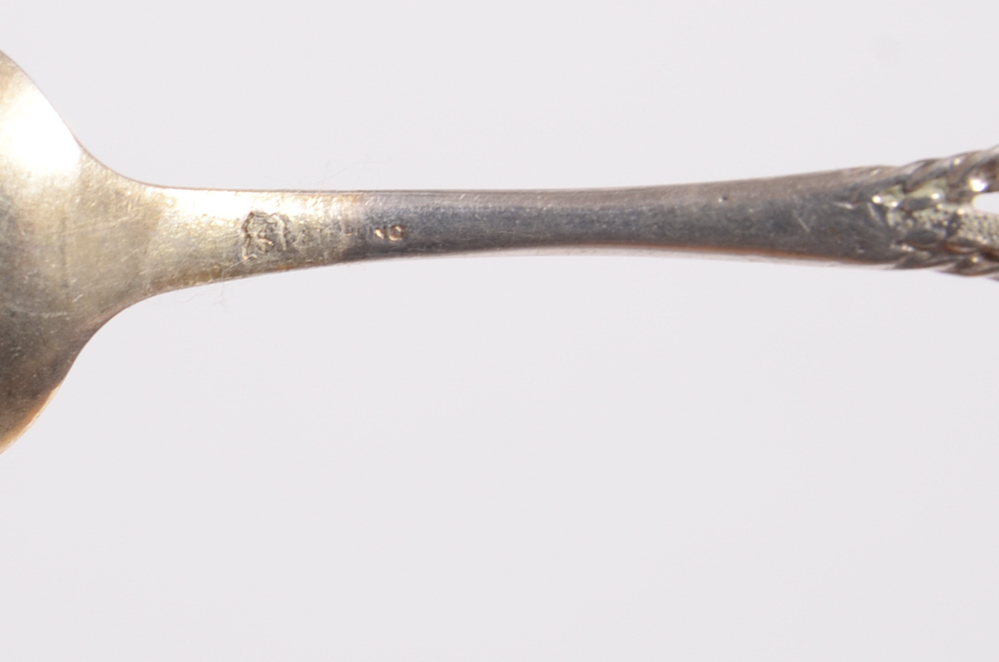 Three Antique Sterling Silver Demitasse Spoons