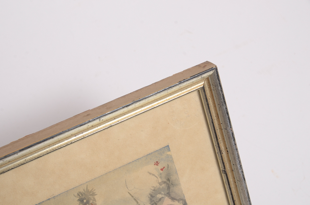 Four Vintage Watercolors of Wetlands by K. Strowger