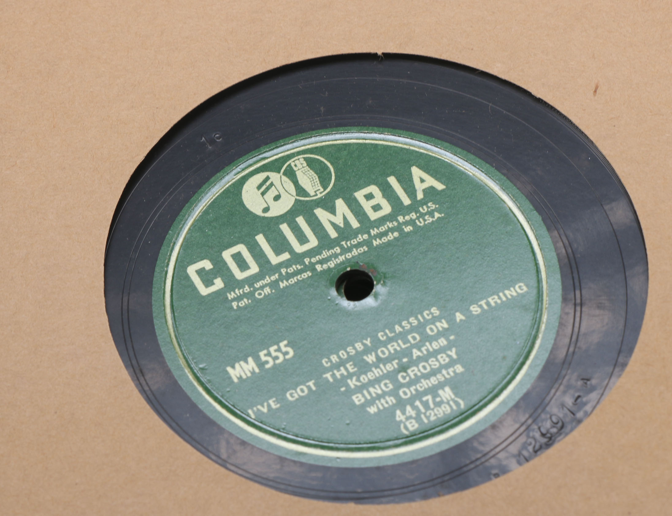 45 and 78 RPM Records Including Bing Crosby, Jackie Gleason