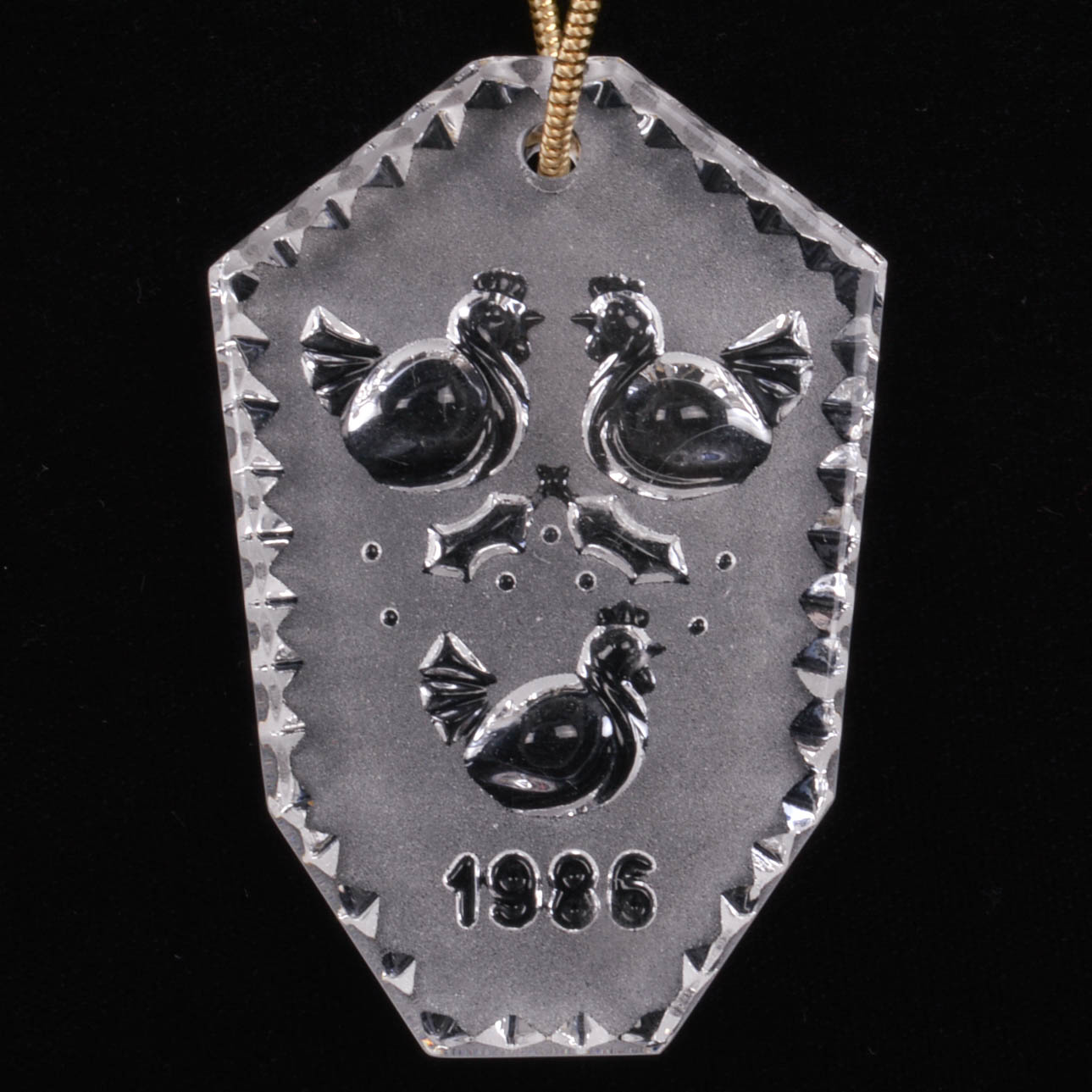 Complete Waterford Crystal Set "12 Days of Christmas" Ornaments