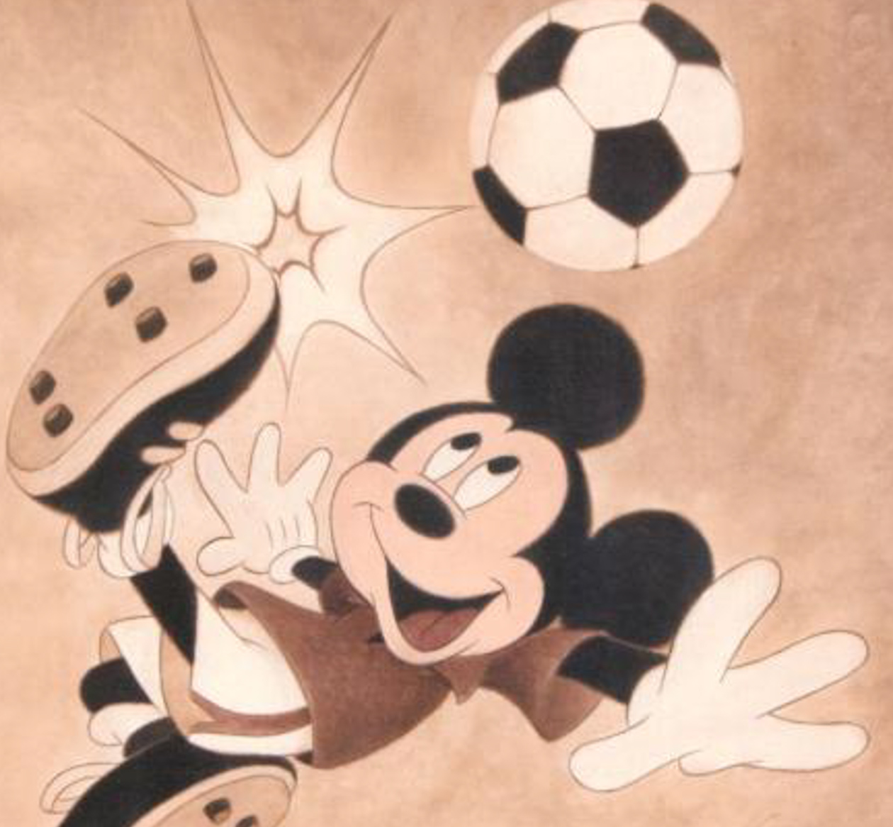 Signed Mike Kupka - "Kick for the Goal" Limited Edition Giclee on Canvas