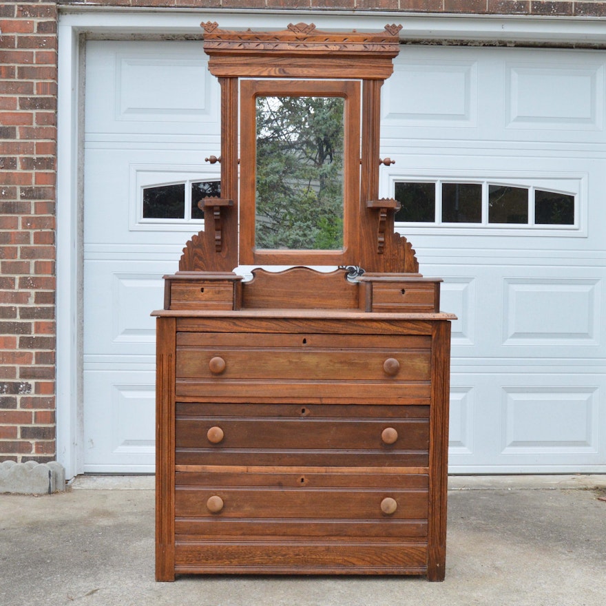 Antique Eastlake Style Dresser