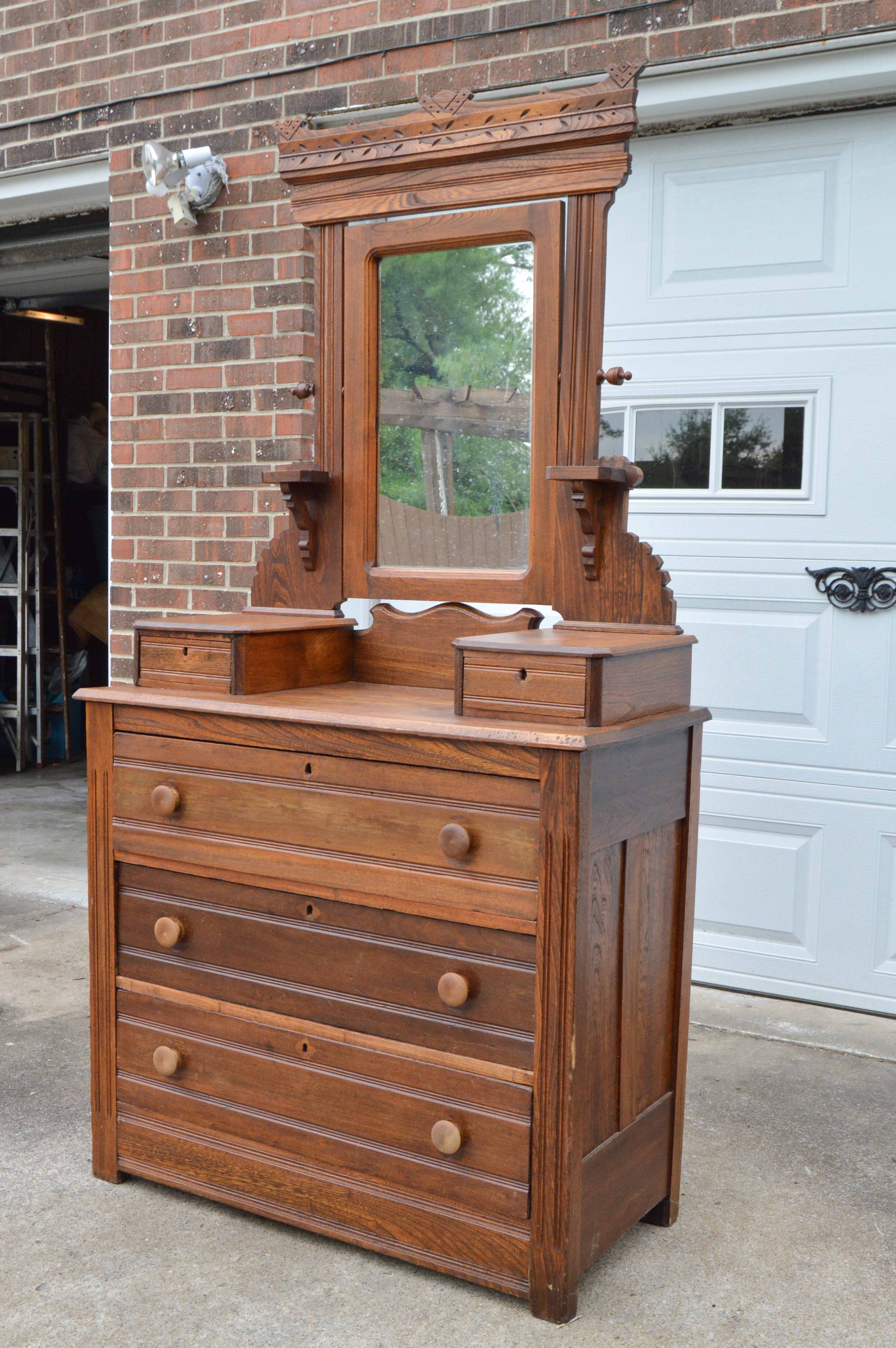 Antique Eastlake Style Dresser