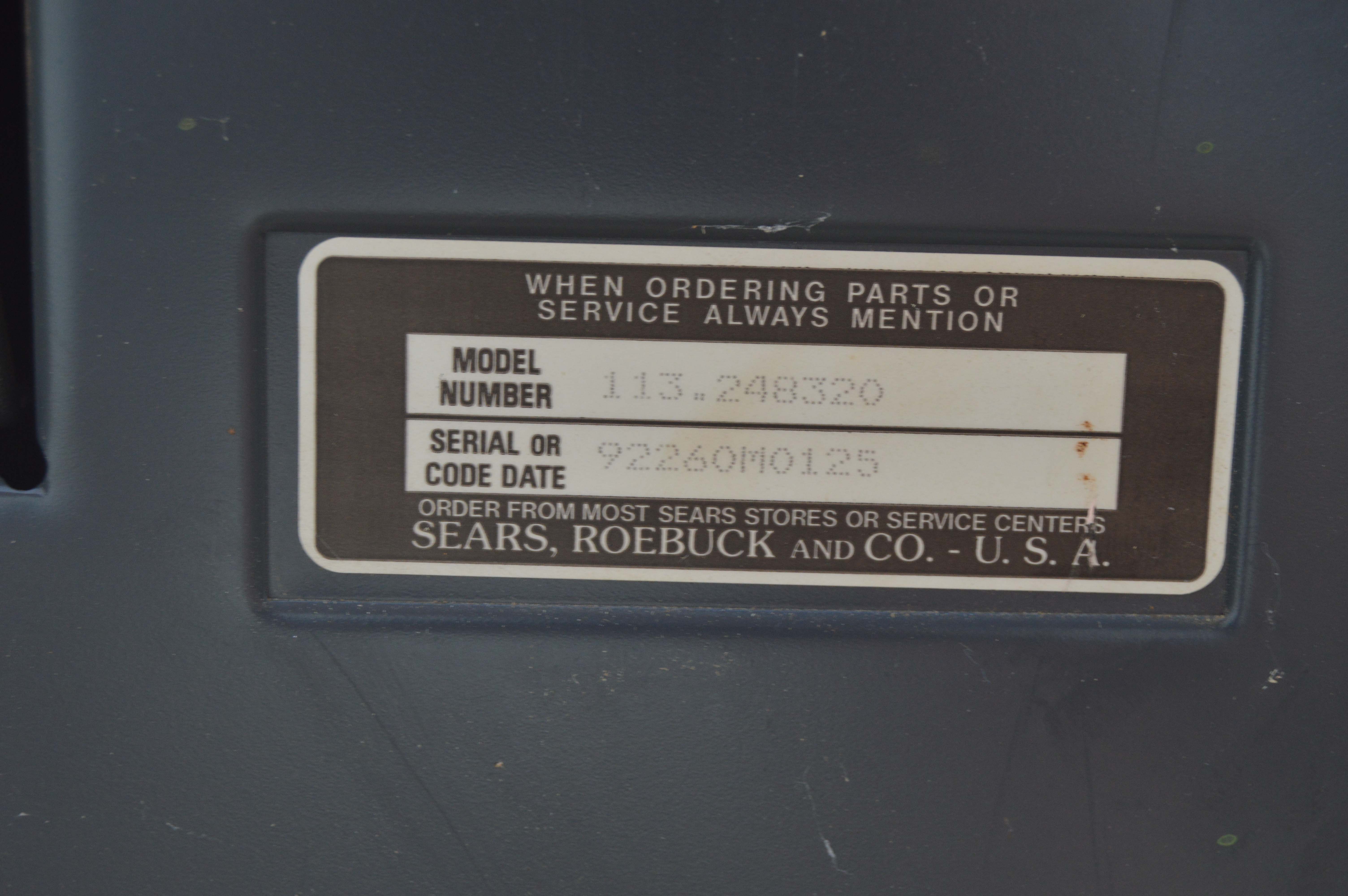 Craftsman 12" Two Speed Band Saw with Table