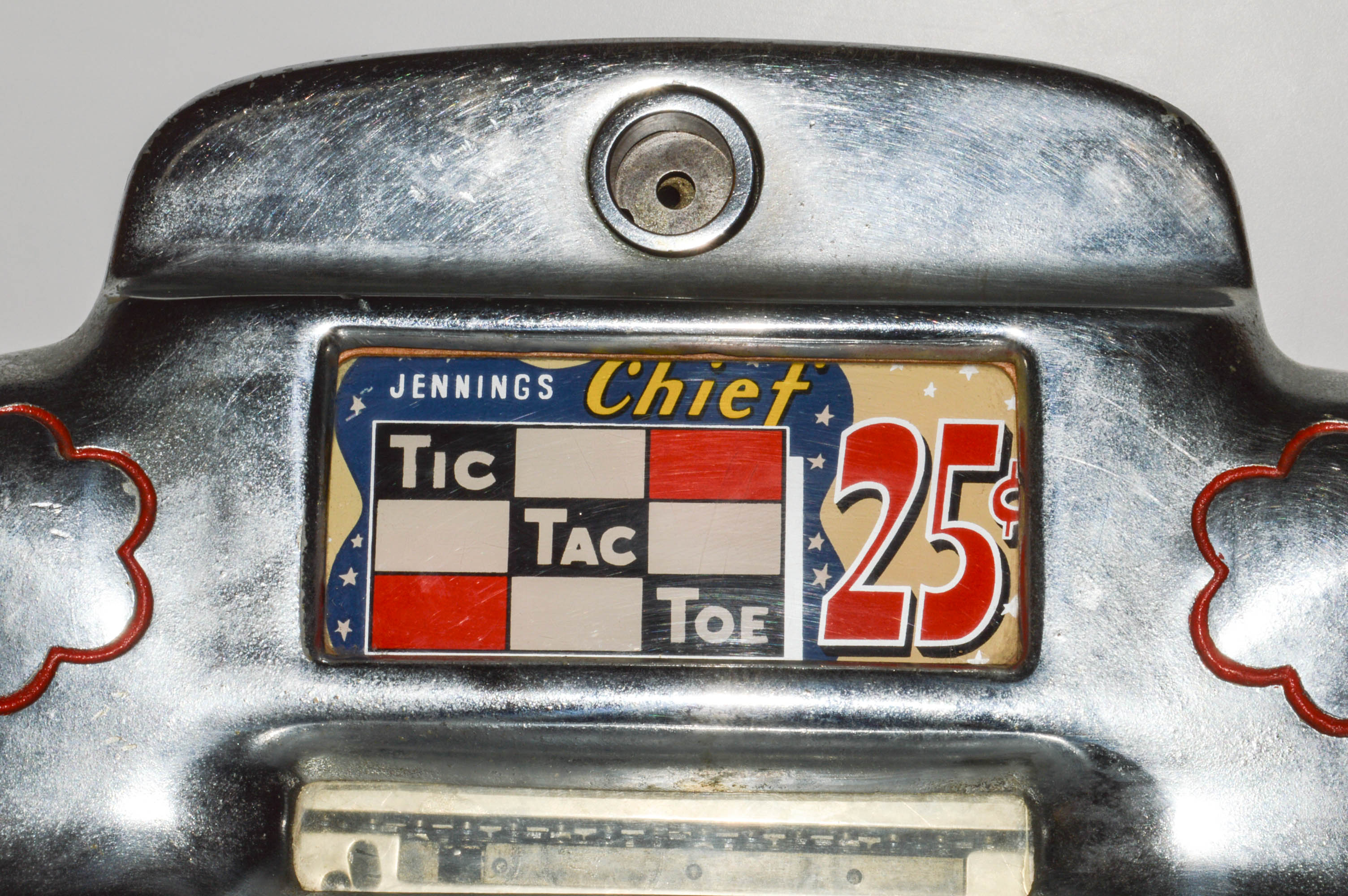 Vintage Jennings "Chief Tic Tac Toe" 25 cent Slot Machine