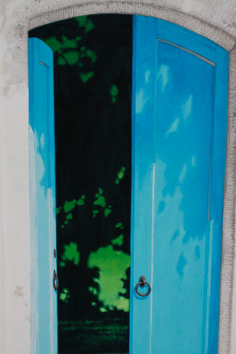 Walker Moore Signed Casein Painting "Reunion"