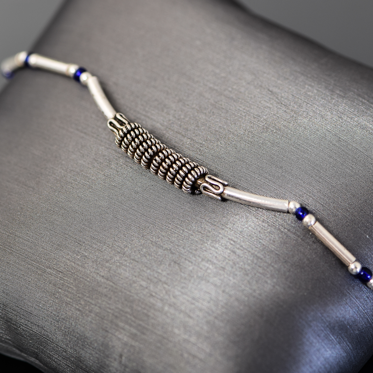 Sterling Silver Beaded Bracelet