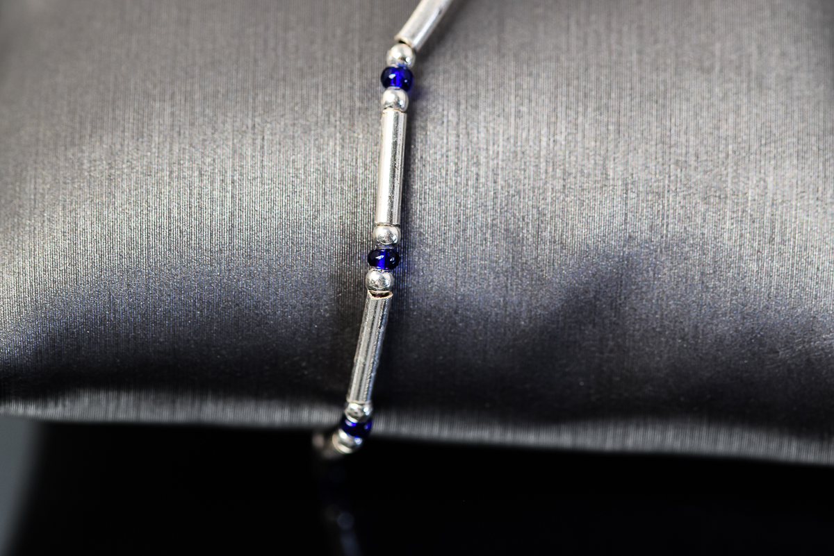 Sterling Silver Beaded Bracelet