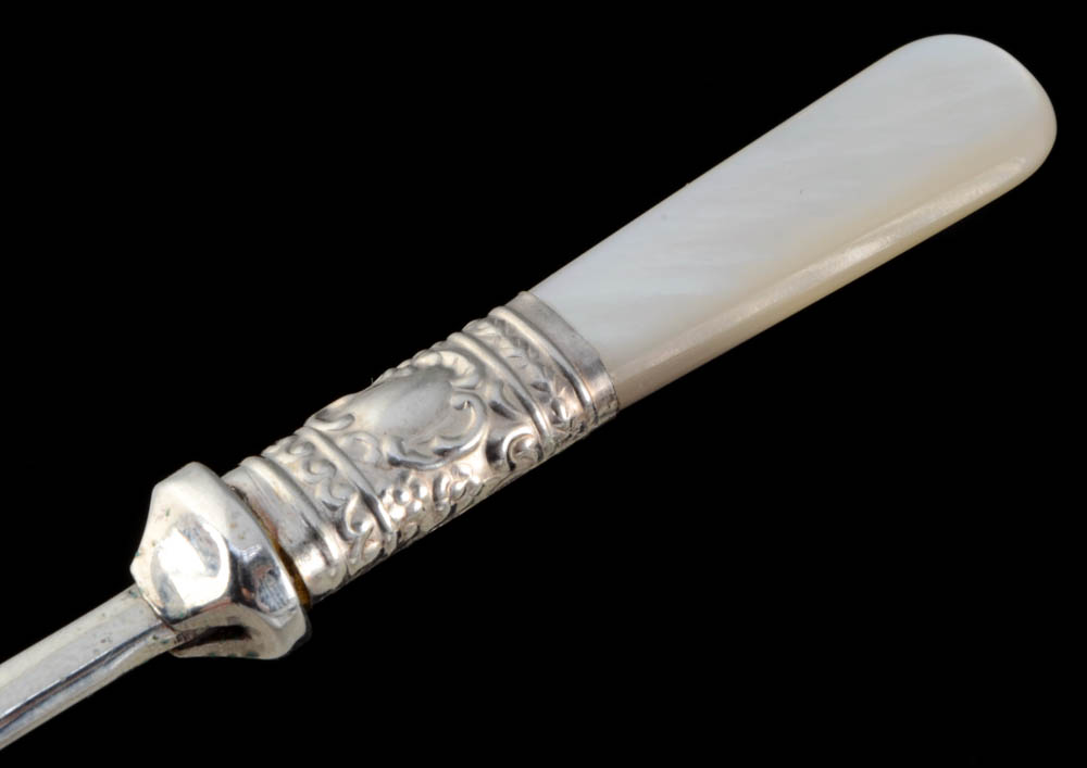 Two Silver Tone Metal Demitasse Spoons