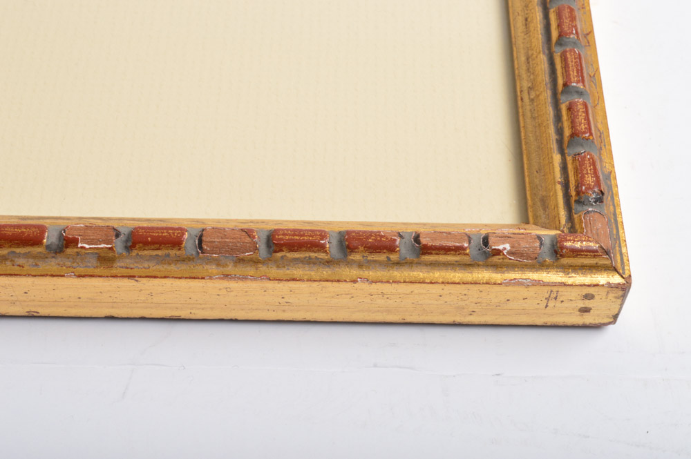 Ahmed Mostafa "Ramses II Facing God Anubis" Original Painting on Papyrus