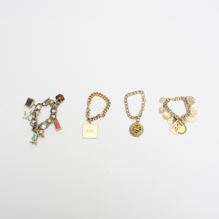 Collection of Gold Toned Bracelets